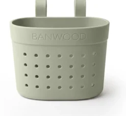 BANWOOD Pin & Ride Kinder-Lenkerkorb Olive (für Laufrad, Roller & Fahrrad)