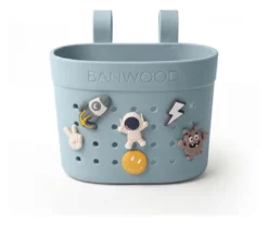 BANWOOD Pin & Ride Kinder-Lenkerkorb Teal (für Laufrad, Roller & Fahrrad)