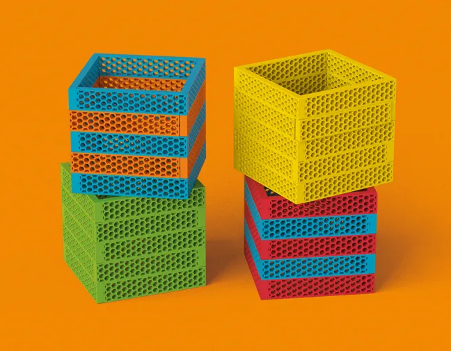 Bioblo HELLO BOX Bausteine Rainbox Mix 64025