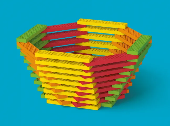Bioblo HELLO BOX Bausteine Rainbox Mix 64025