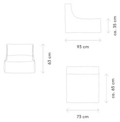 Blomus Lounger Chair STAY 70x90cm Stone