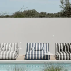Blomus Outdoor-Kissen STAY 70x30 cm Lily White/Black