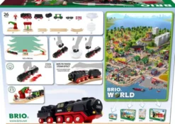 BRIO Batterie-Dampflok Weihnachts-Set 36014