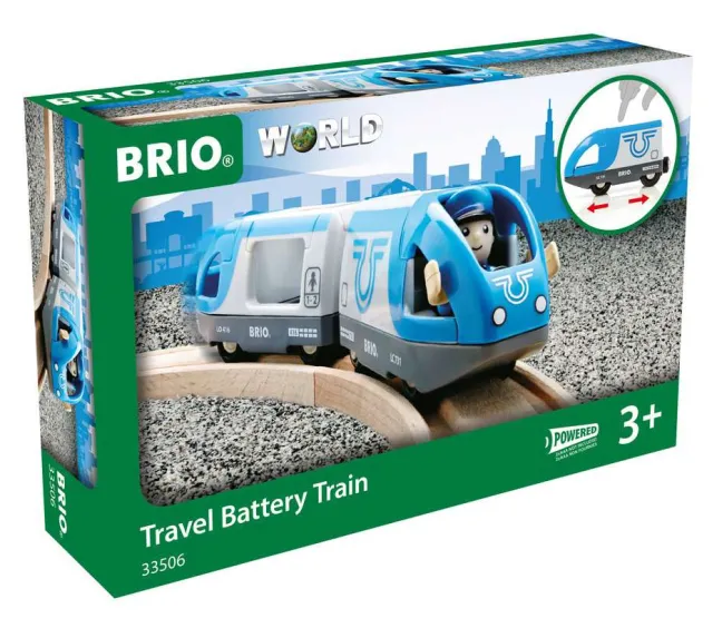 Brio Blauer Reisezug (Batteriebetrieben) 33506
