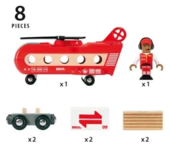 Brio Eisenbahn-Transporthubschrauber 33886