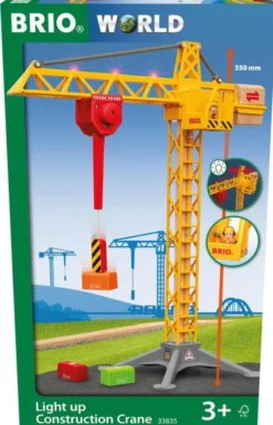 Brio Großer Baukran mit Licht 33835