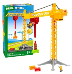 Brio Großer Baukran mit Licht 33835