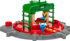 Brio Lok-Drehscheibe mit Kontrollbrücke 33476