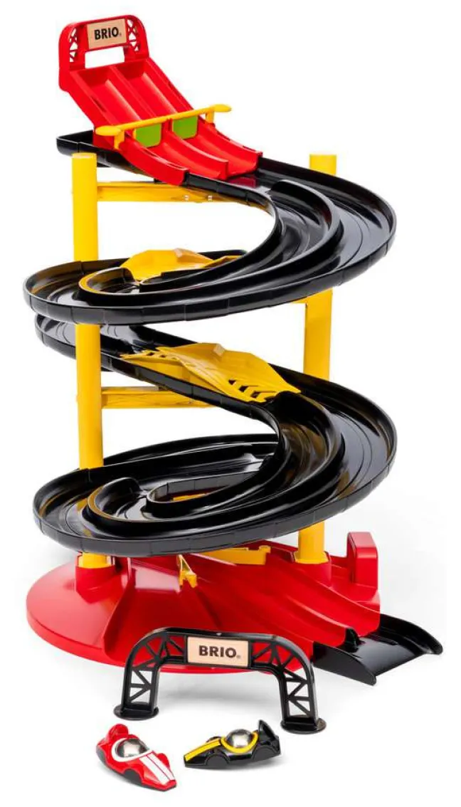 Brio Rennbahn-Turm mit zwei Rennwagen 30550