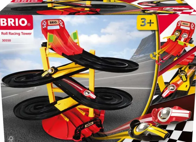 Brio Rennbahn-Turm mit zwei Rennwagen 30550