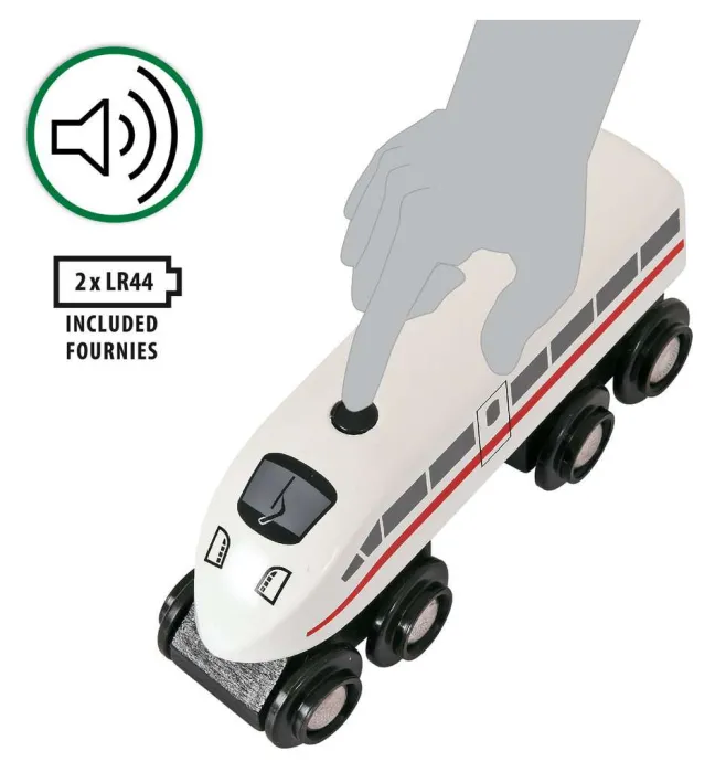 Brio Schnellzug mit Sound 3teilig 33748