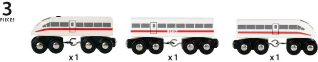 Brio Schnellzug mit Sound 3teilig 33748