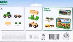 Brio Traktor mit Holz-Anhänger 33799