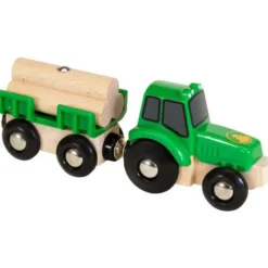 Brio Traktor mit Holz-Anhänger 33799