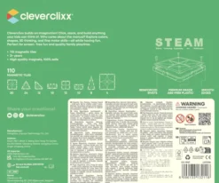 Cleverclixx® Magentbausteine Erfindungs-Bausatz Intense 110 Teile