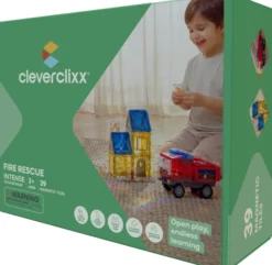 Cleverclixx® Magentbausteine Fire Rescue Bausatz Intense 39 Teile
