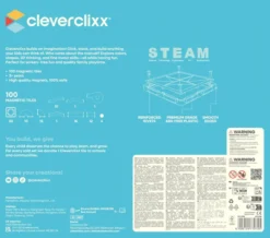 Cleverclixx® Magentbausteine Kugelbahn Lichteffekt-Bausatz Intense 100 Teile