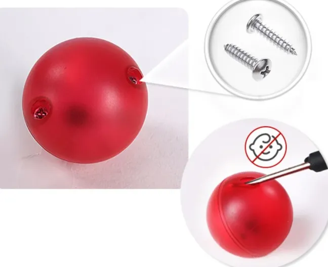 Cleverclixx® Magentbausteine Kugelbahn Lichteffekt-Kugel-Set 4 Teile