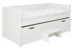 COOL KIDS by Lifetime Kojenbett 90x200cm mit Himmelaufsatz Surf weiß inkl. Rollrost Sale