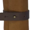 Crafted Messerrolle aus Leder für 4 Steakmesser beige