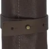 Crafted Messerrolle aus Leder für 4 Steakmesser braun