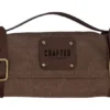 Crafted Messerrolle aus Washed Canvas mit 7 Taschen braun