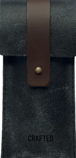 Crafted Taschenmesser Tasche aus Leder schwarz