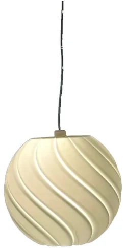 DecoTrend Lampe Wave klein 9cm weiß