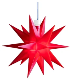DecoTrend Sterntaler Midi-Stern Ø16cm Batterie Outdoor rot