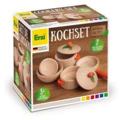 Erzi Kaufladenzubehör Kochset Natur 10659