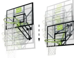 EXIT Galaxy Basketballkorb zur Wandmontage - grün/schwarz