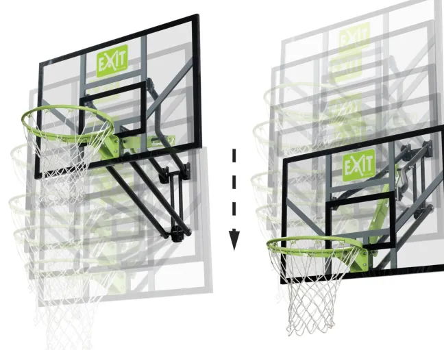 EXIT Galaxy Basketballkorb zur Wandmontage - grün/schwarz