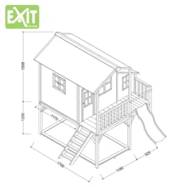 EXIT Spielhaus Loft 750 Natur