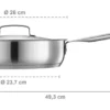 FISKARS All Steel Sautierpfanne 26 cm mit Deckel