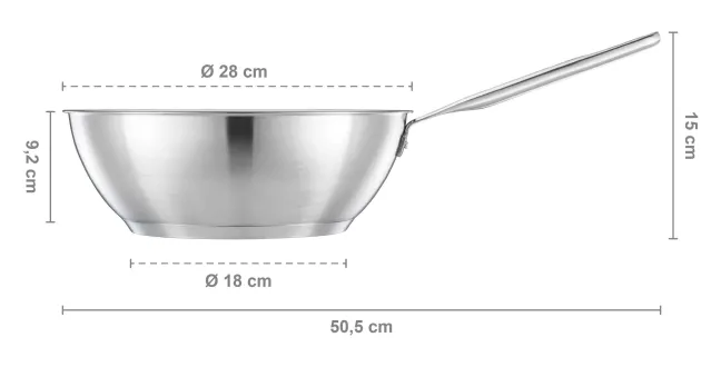 FISKARS All Steel Wok 28 cm