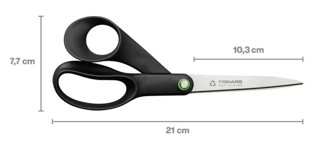 FISKARS Functional Form Recyclete Universalschere 21cm schwarz