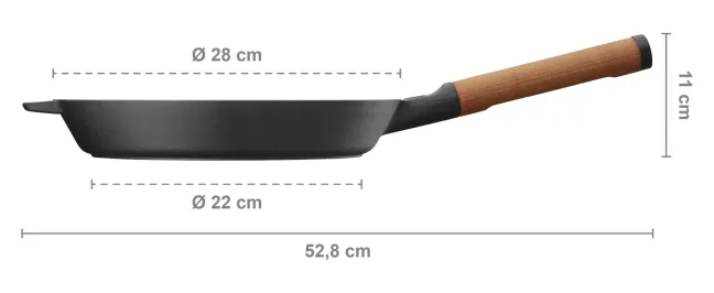 FISKARS Norden Gusseisen Bratpfanne 28cm