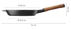 FISKARS Norden Gusseisen Grillpfanne 26cm
