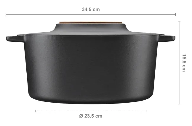 FISKARS Norden Gusseisen Kasserolle Dutch Oven 6L