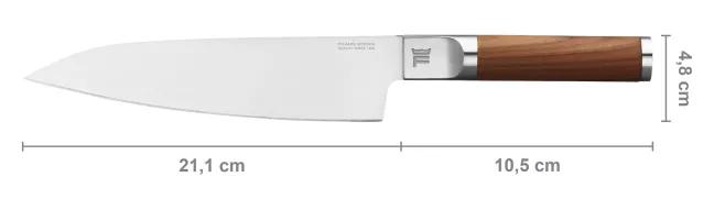 FISKARS Norden Messer Set (Kochmesser groß und Gemüsemesser)
