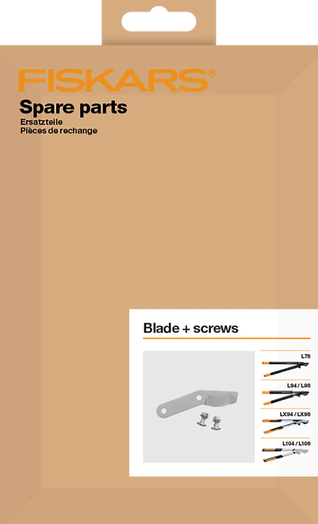 FISKARS Original Ersatz-Klinge und Schrauben für Bypass Getriebeastscheren