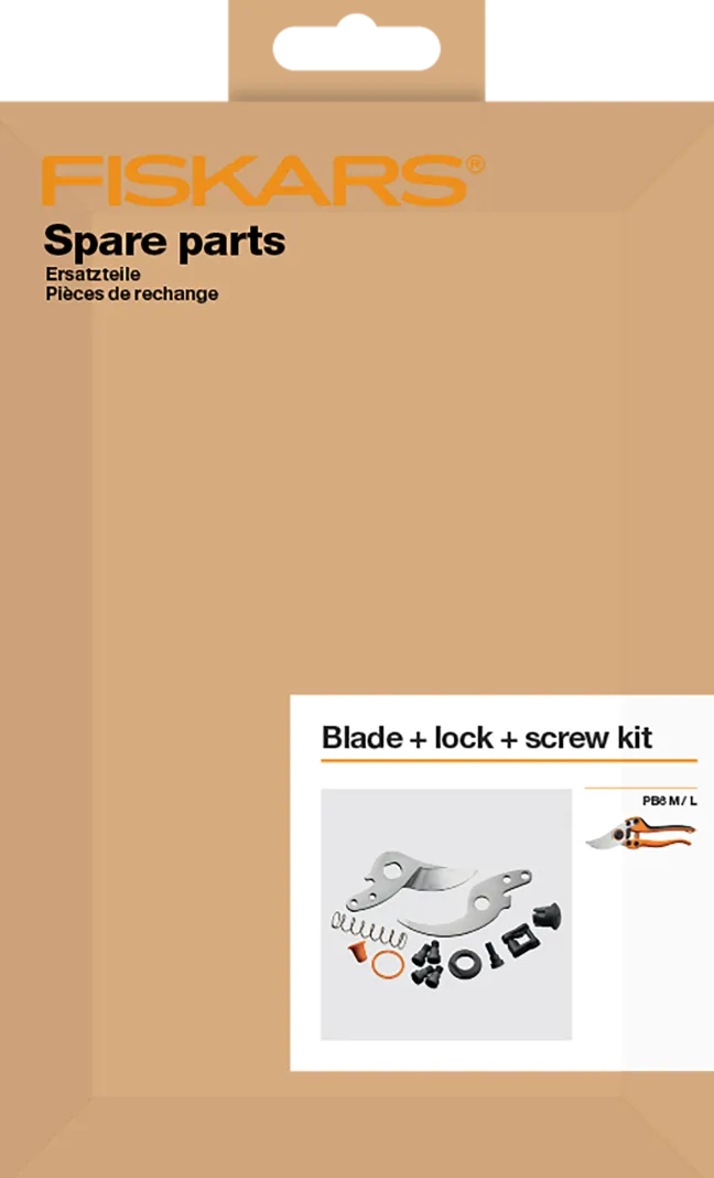 FISKARS Original Ersatzteil-Set für Profi Bypass Gartenschere PB-8 M / L