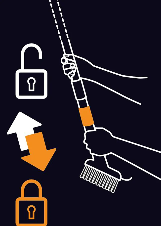 FISKARS QuikFit Fugenbürste
