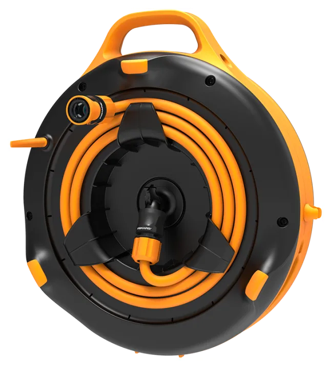 FISKARS Waterwheel S Schlauchtrommel mit Wandhalterung (All-Inklusive-Set) Sale