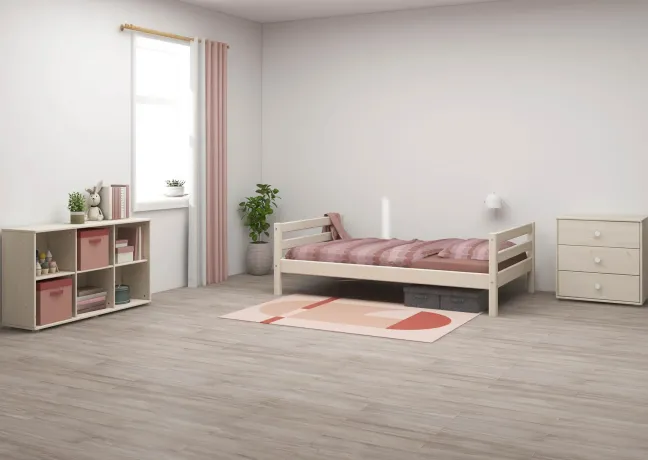 FLEXA Classic Bett 90x200cm weiß lasiert