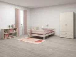 FLEXA Classic Bett 140x200cm weiß lasiert