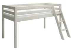 FLEXA Classic Halbhohes Bett mit Schrägleiter weiß lasiert Sale