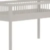FLEXA Classic Halbhohes Bett 90x200 cm mit Streben Absturzsicherung grau lasiert
