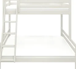 FLEXA Classic Kombietagenbett mit Schrägleiter weiß lasiert