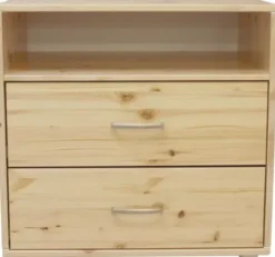 FLEXA Classic Kommode mit 2 Schubladen und 1 Regalboden natur/weiß Sale